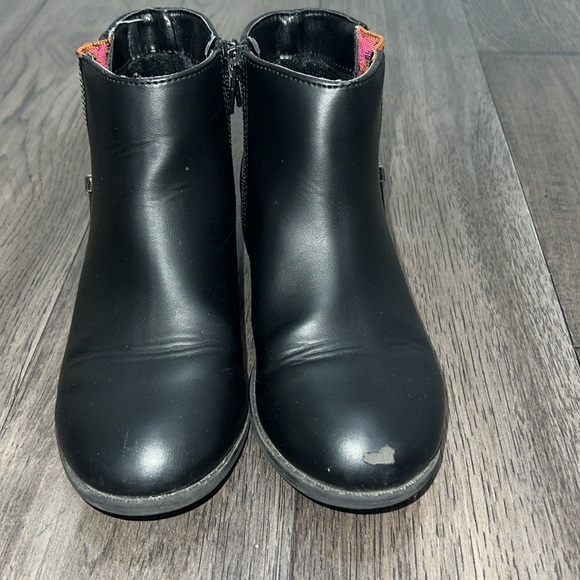 Sugar black dress booties with zippers and cheetah print - Picture 3 of 9